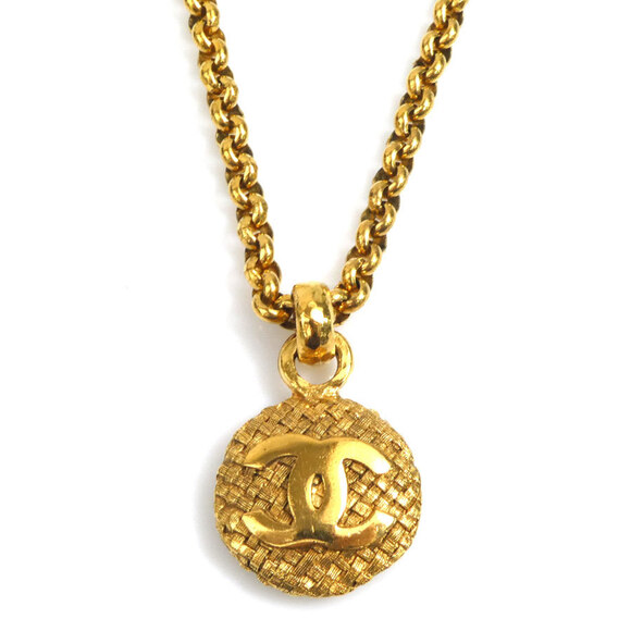 CHANEL Jewelry - CHANEL Gold Logo Necklace